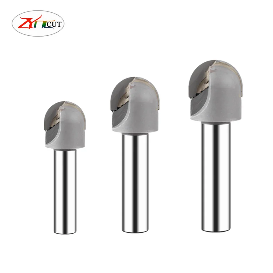 Hss Bola Arco Fresa com Carboneto Haste Reta de Alta Velocidade Aço Bola Cabeça Cortador r4 r5 r6 r8 r9 R10 R12 R15 R25 R30