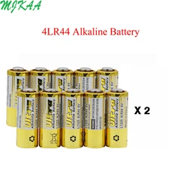 20 sztuk 4LR44 6V baterie L1325 4AG13 4A76 544 Primary suche baterie alkaliczne pilot samochodowy zegarek zabawki kalkulator