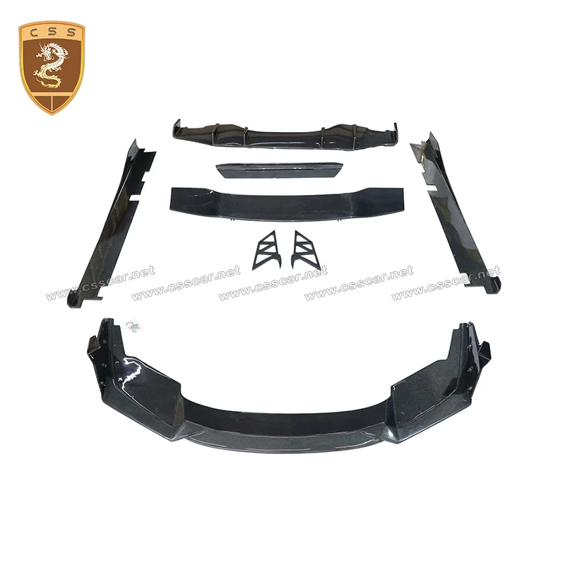 

For Lamborghini Accessories Huracan Auto Exterior Parts LP610-4 Upgrade DM Style Carbon Fiber Front Lip Bumper Diffuser Car Wing