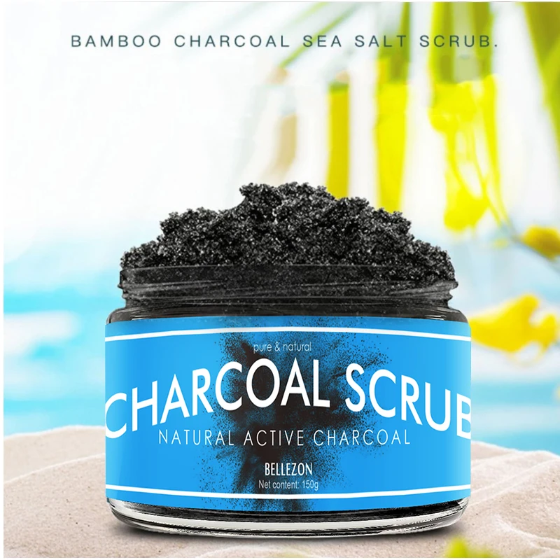 150g Exfoliating Scrub Bamboo Charcoal Facial Cleanser Nourishing Cleanser Moisturizing Face Body Wash Anti-spot Scrub