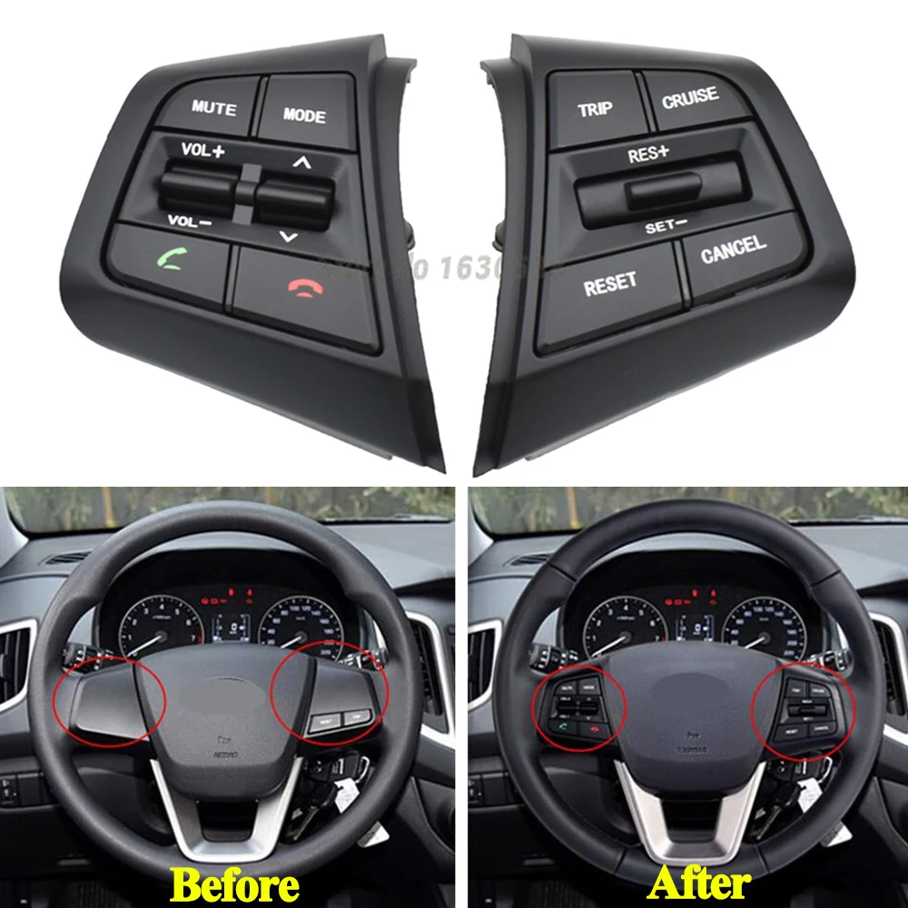 Steering Wheel Cruise Control Buttons Control Volume Switch For H yundai ix25 Creta 1.6L 2015-2019