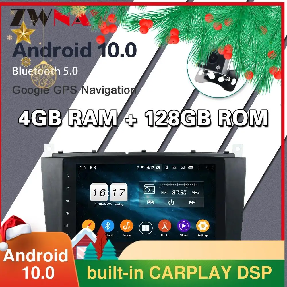 4+128G 2Din Android 10 Car DVD Player unit For Mercedes-Benz /C-Class /W203 /CLC /G /Class /W467 Radio GPS Navigation autostereo