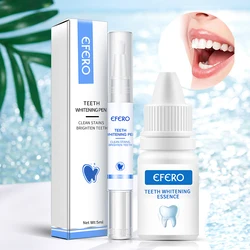 Dentes Whitening Serum Pen Removedor de manchas de placa eficaz, Higiene Oral, Essência, Produto de limpeza dos dentes