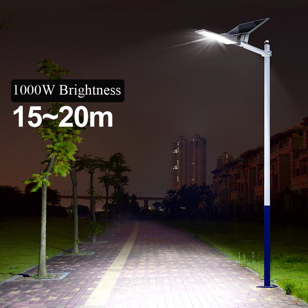 1000 Watts Solar Light Outdoor Solar Lamp Solar wall lamp Powered Sunlight Street Light for Garden Decoration The sun charging