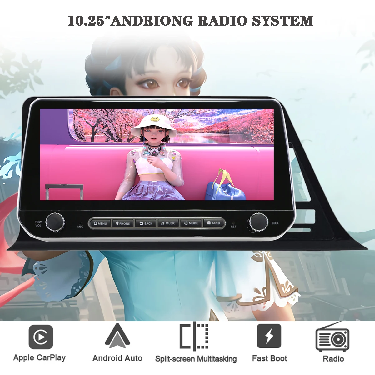 8Core 8G RAM 256G ROM Car Radio Stereo Multimedia Video Audio Player For Toyota CHR 2016 2018 2020 Mirror Link RDS SWC DAB DVR