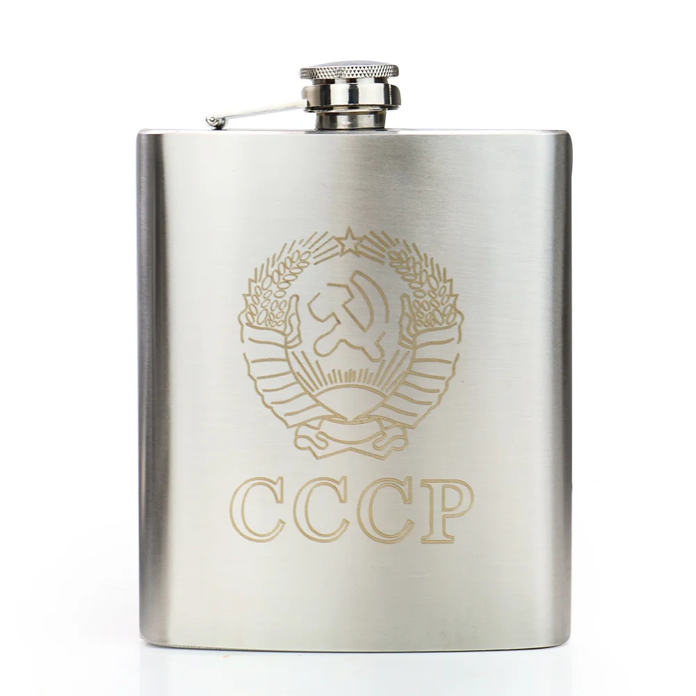 Stainless Steel Hip Flask Wine Whisky Hip Flask Kettle Pot Drinker Alcohol Liquor Bottle Outdoor Camping Drinkware 5 Oz 7 Oz 8 O - Image 2
