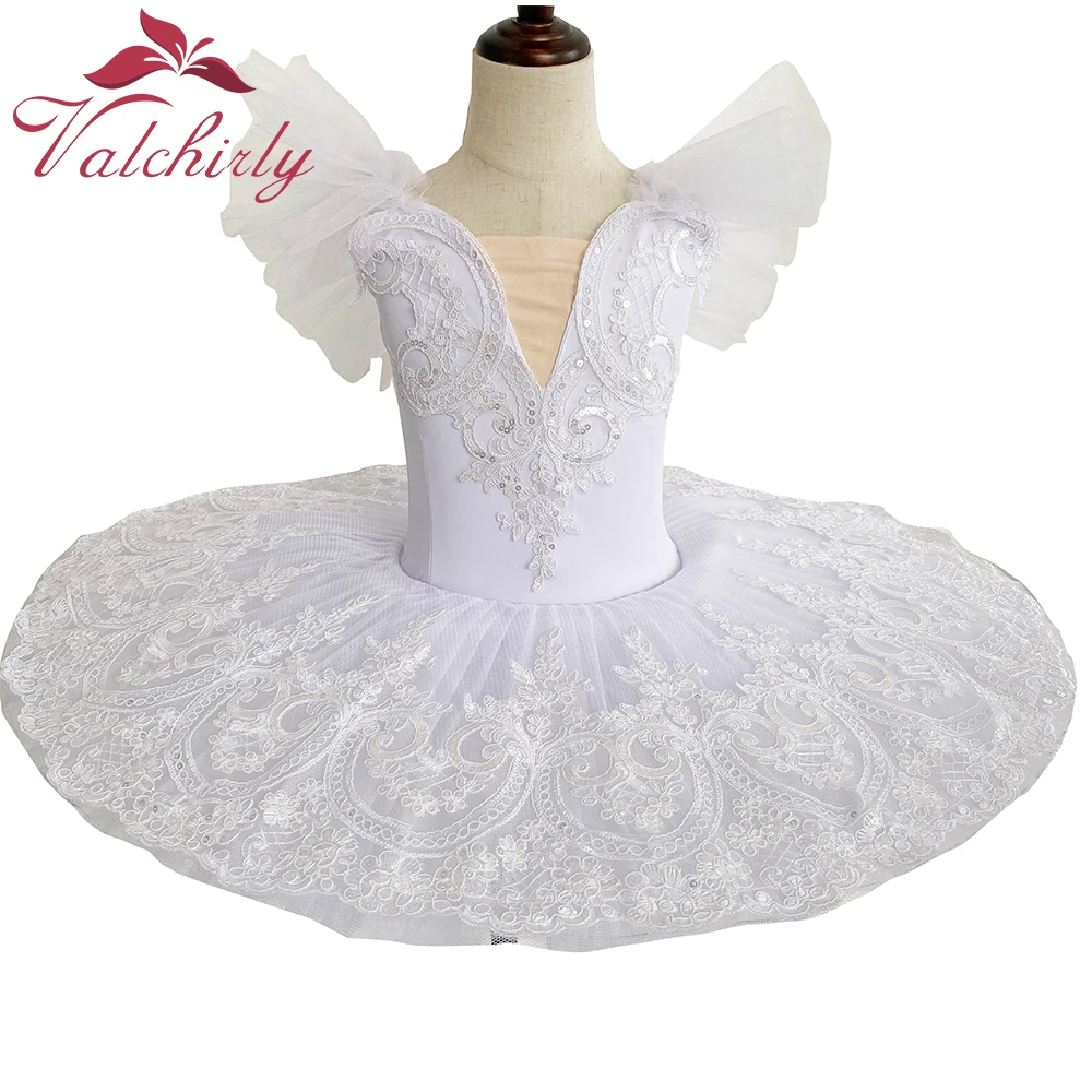 NEW White Ballet Tutu Kids Dancewear Costume Red Dance Dress for Grils