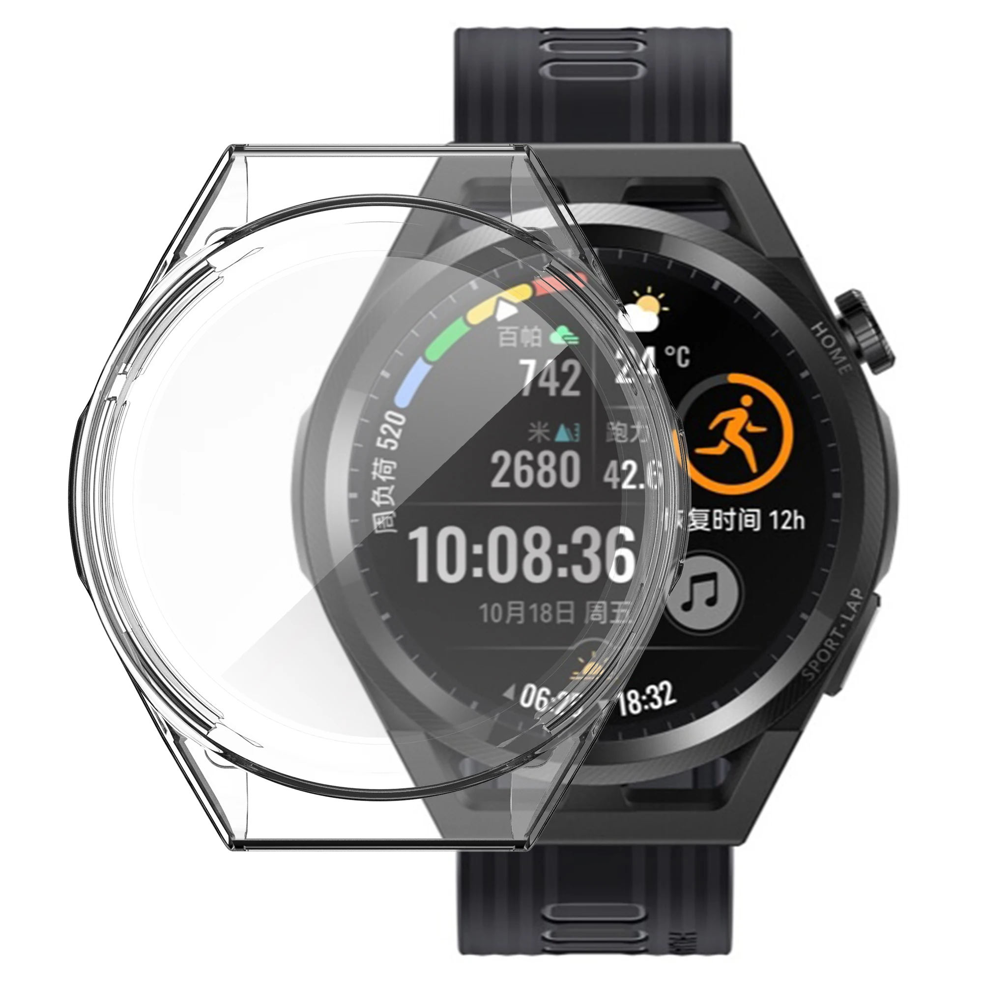 for Huawei Watch GT Runner Case TPU Screen Protector Cover for GT Runner Watch Scratch-resistant Shell Bumper Accessories