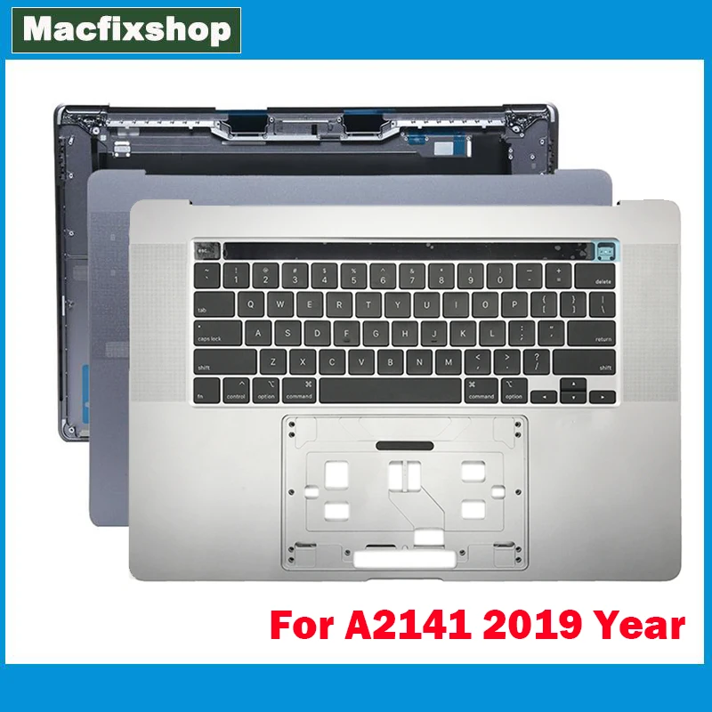 

Laptop New A2141 2019 For MacBook Pro 16" Retina A2141 Topcase UK US Keyboard Backlit Backlight Touchbar Touch Bar Grey Silver