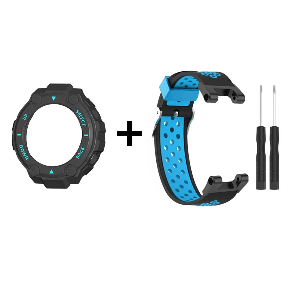 سوار ذكي pu واقية شل ل شاومي Huami Amazfit T Rex/T-rex برو الرياضة سيليكون معصمه حزام غطاء