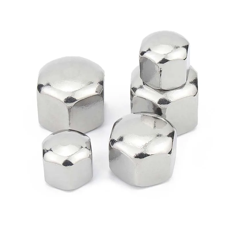 1/10pcs 304 A2-70 Stainless Steel Hex Hexagon Short Low Thin Cap Acorn Nut M3 M4 M5 M6 M8 M10 M12 M14 M16 Cover Blind Nut DIN917