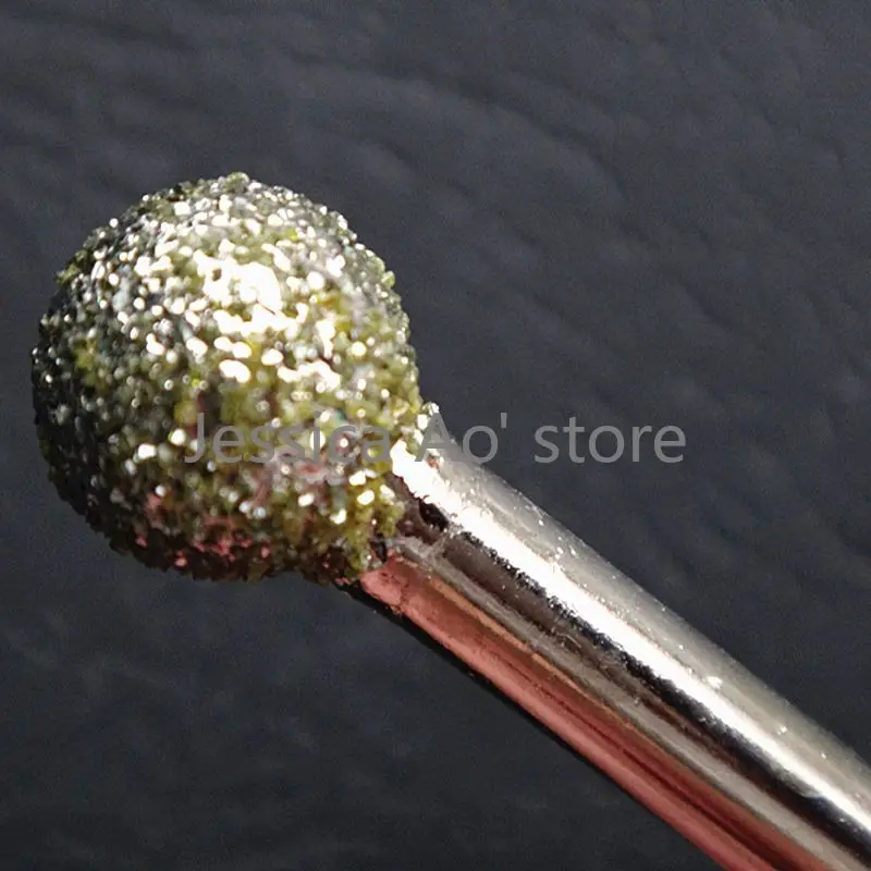 15 pz 5-12mm pietra intaglio diamante rettifica punte sfera forma palla incisione testa frese rotative giada stampo strumento di intaglio del vetro