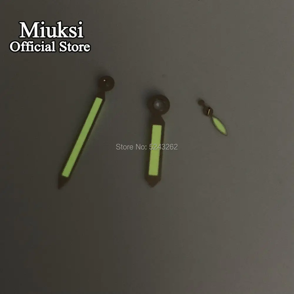 Miuksi gold luminous hands fit ETA 6497 / 6498 or Sea gull ST3600 / ST3620 series movement