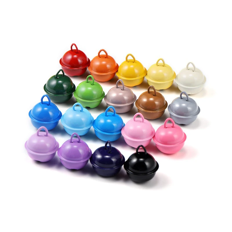 6pcs 22mm Colorful Metal Bell Christmas Bells Jingle Bell for Christmas Tree Decoration/Party Item/Crafts Handmaking Accessories