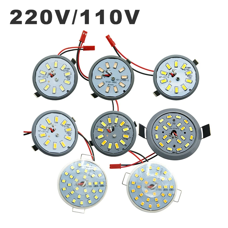 220V 110V Đèn LED Âm Trần Downlight Đèn Tích Hợp Đèn Cup 3W 5W Đèn LED 6W Ampoule SpotLight Tròn ốp Trần Đèn Dù LED Corn Bulb