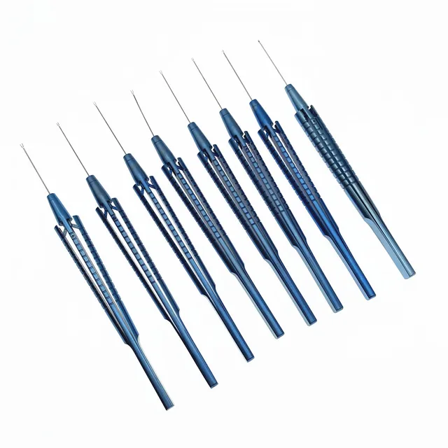Tytanowa pęseta Capsulorhexis Kleszcze okulistyczne 23G/25G Mikroinstrumenty okulistyczne do wewnątrzokulistycznej wirtreo-siatkowcowej