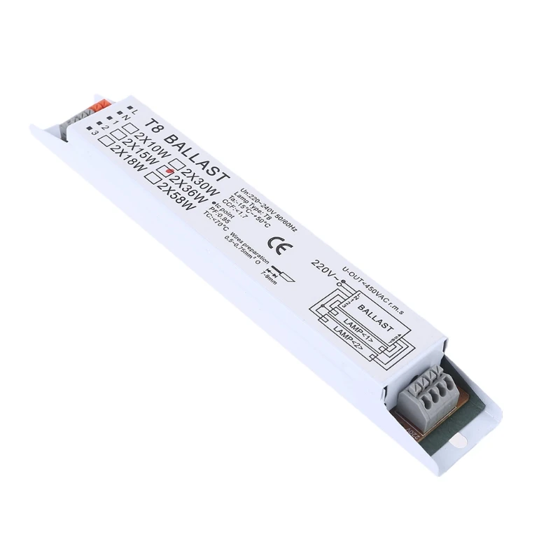 2024 New  220-240V AC 2x36W Wide Voltage T8 Electronic Ballast Fluorescent Lamp Ballasts