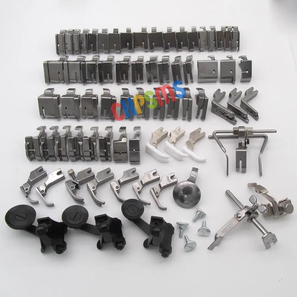 73PCS Practical Presser Feet SET&Seam Guide&SCREWS FOR JUKI DDL- 5550 8300 8500 BROTHE DB2-B735 B737 B738 B745 B755 +R