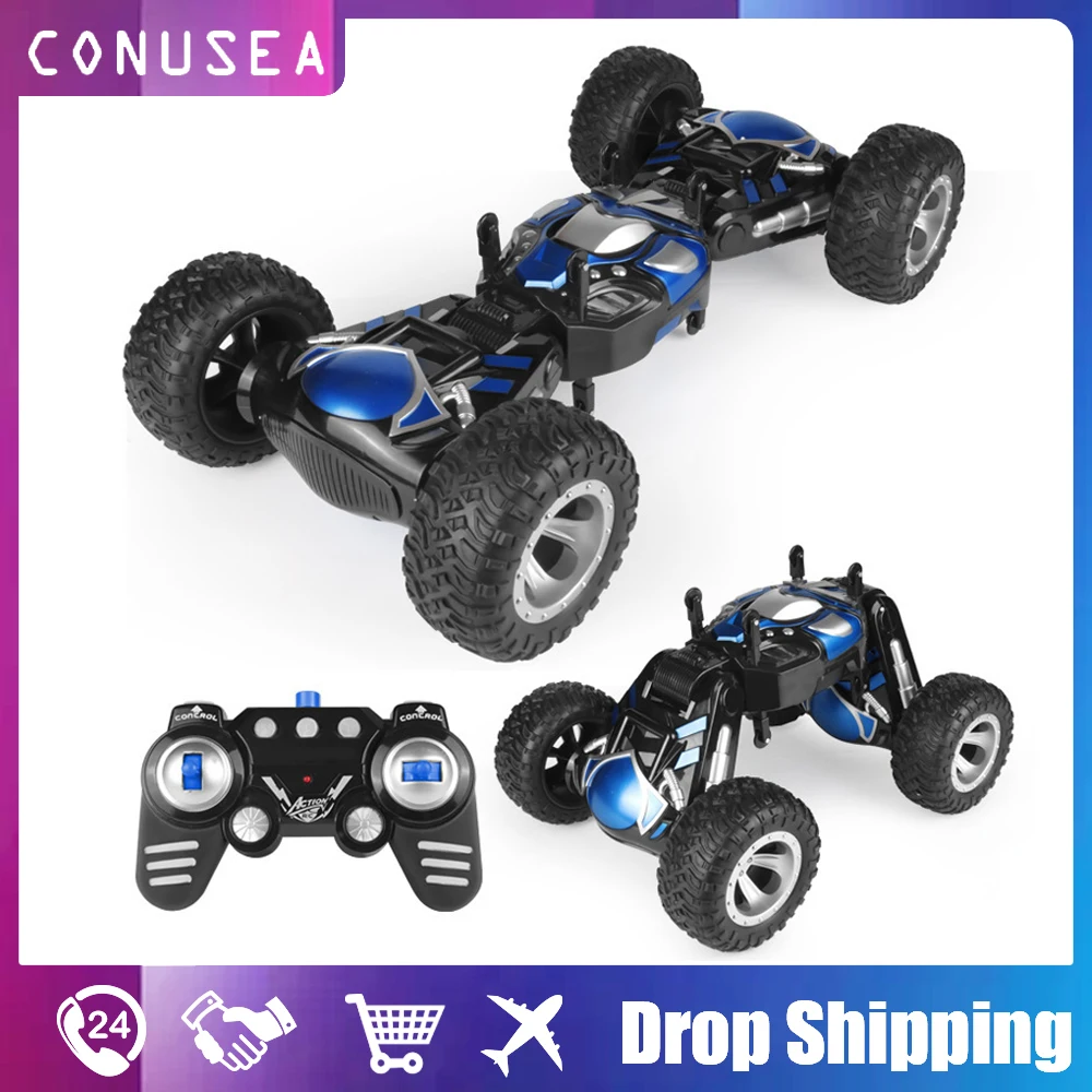 1/6 Big Rc Car Twist Double Flip Troll Stunt Drift Cars Off Road 2.4G Remote Control Deformation Buggy Vehicle