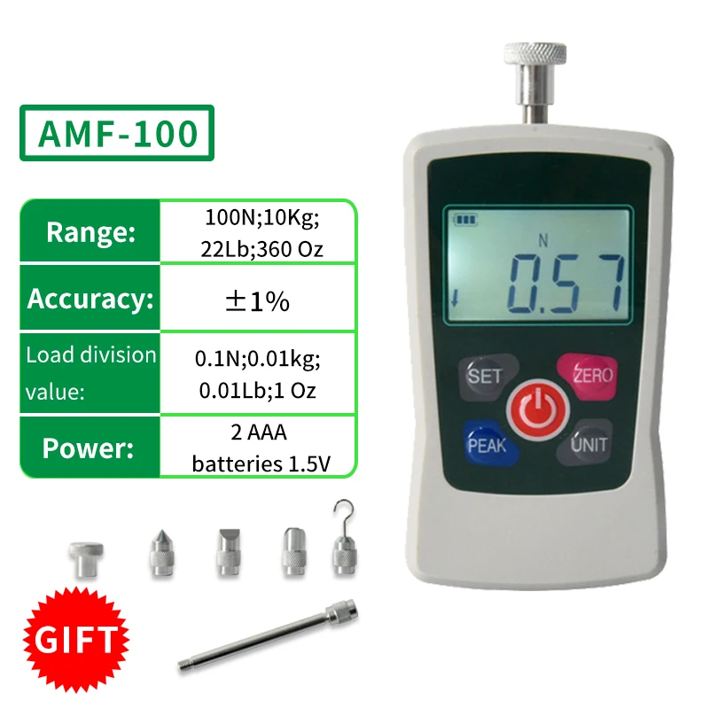 Amf Digitale Krachtmeter Duwtrekkrachtmeter Digitale Dynamometer