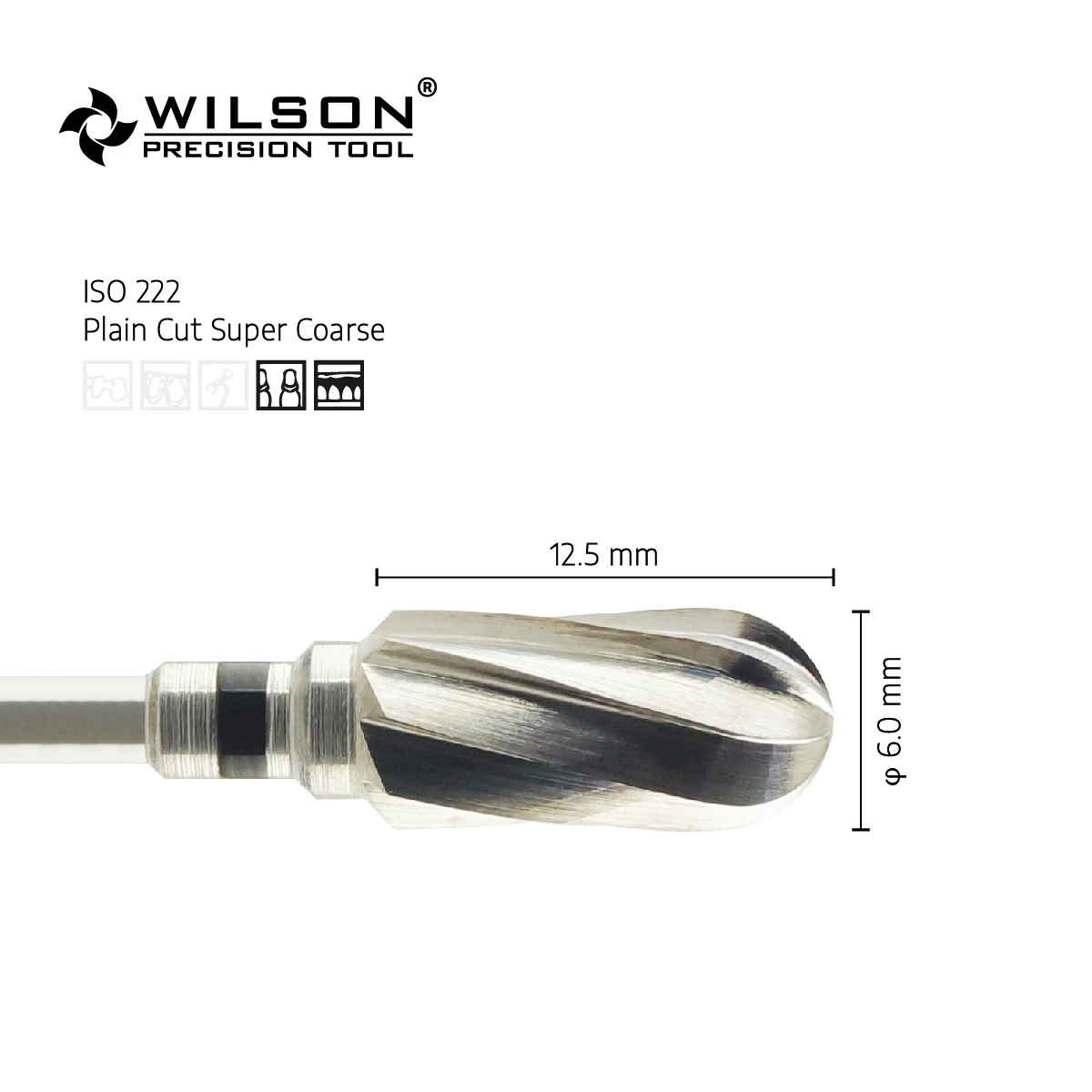 WilsonDental Tools 5001101 Tungsten Carbide Dental Burs for Trimming Plaster