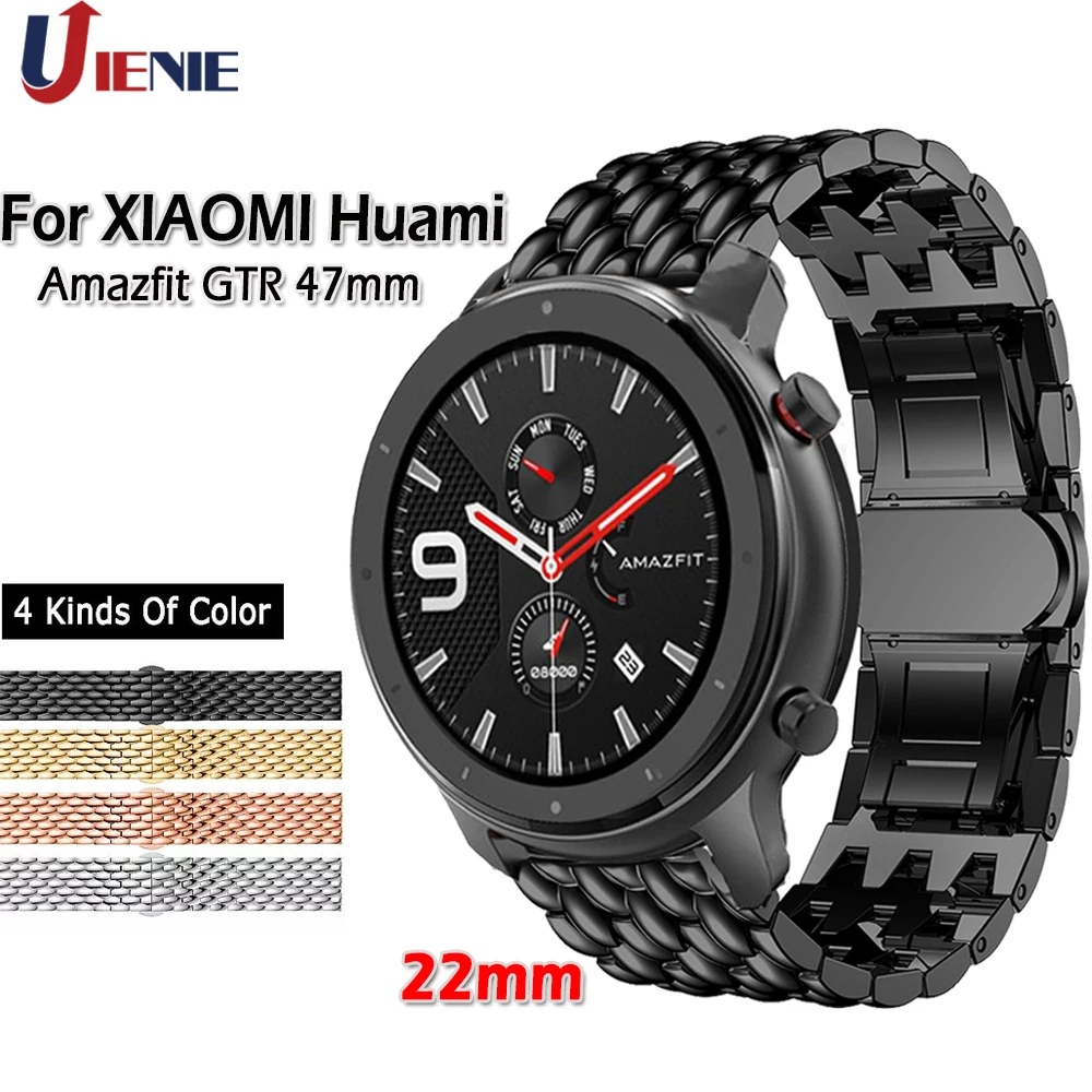 حزام ل Xiaomi Huami Amazfit GTR 47 مللي متر/gtr2 الفولاذ المقاوم للصدأ الفرقة لسامسونج غالاكسي 46 مللي متر والعتاد S3 مربط الساعة استبدال الفرقة كوريا