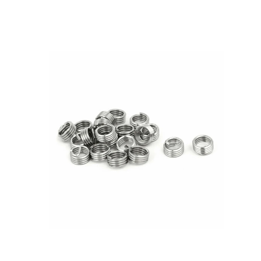 50pcs M3 1D-3D Wire Thread Insert Helicoil Stainless Steel Easy Install Repair Tool Wire Threaded Inserts