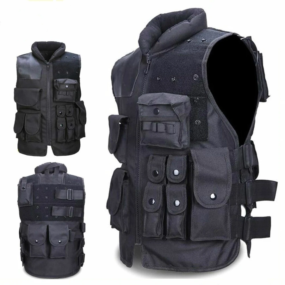 Odkryty trening wojskowy CS multi-pocket Tactical Molle kamizelka Airsoft bojowy pancerz mężczyzna polowanie Paintball policja kamizelka