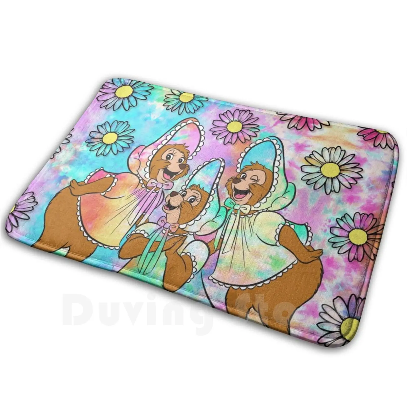 Tie Dye Sun Bonnets Mat Alfombra Alfombra Antideslizante Alfombras Dormitorio Countrybearjamboree Country Bear Jamboree Country Bear Country