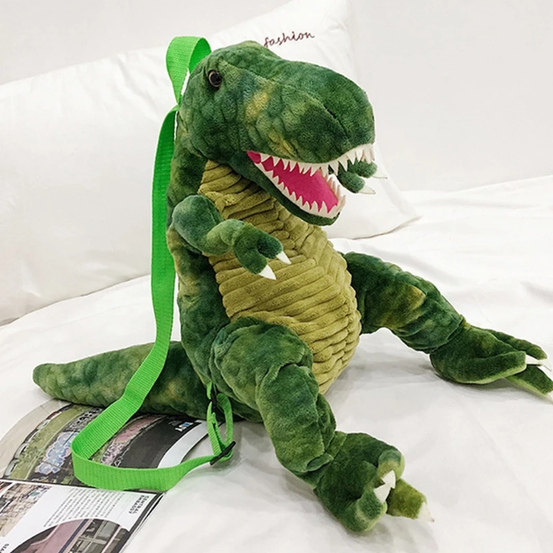 Criativo 3d dinossauro crianças mochilas animais dos desenhos animados crianças saco de escola de viagem para meninos meninas