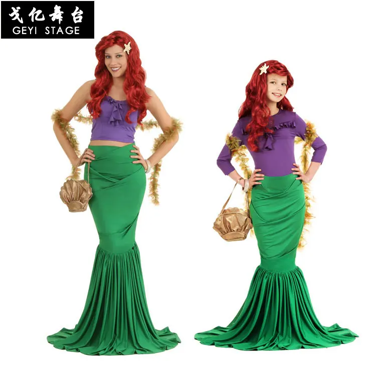 2020 Sexy Costumes for Girls Princess Ariel Dress The Little Mermaid Ariel Princess Cosplay Costume Women Mermaid Dress