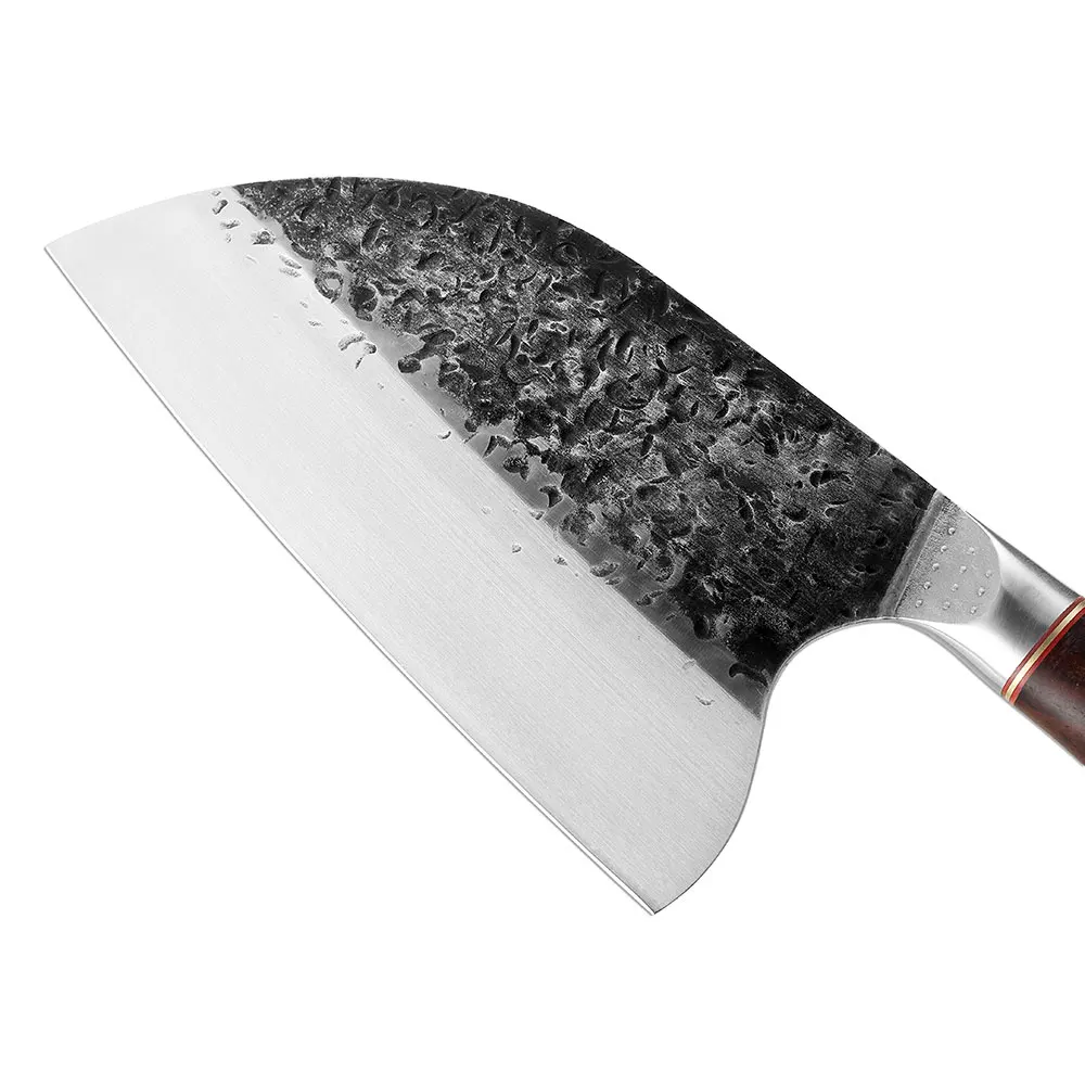 Xituo Rvs Koksmes Handgemaakte Forged Sharp Cleaver Wide Blade Professionele Slagersmes Utility Groente Messen