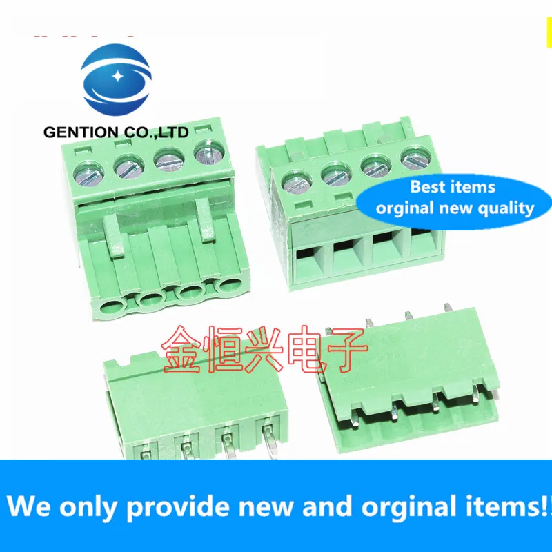 10Pcs 100% Orginal Nieuwe Terminal KF2EDG-5.08-4P 2EDGV-5.08-4P Plug-In Rechte Naald