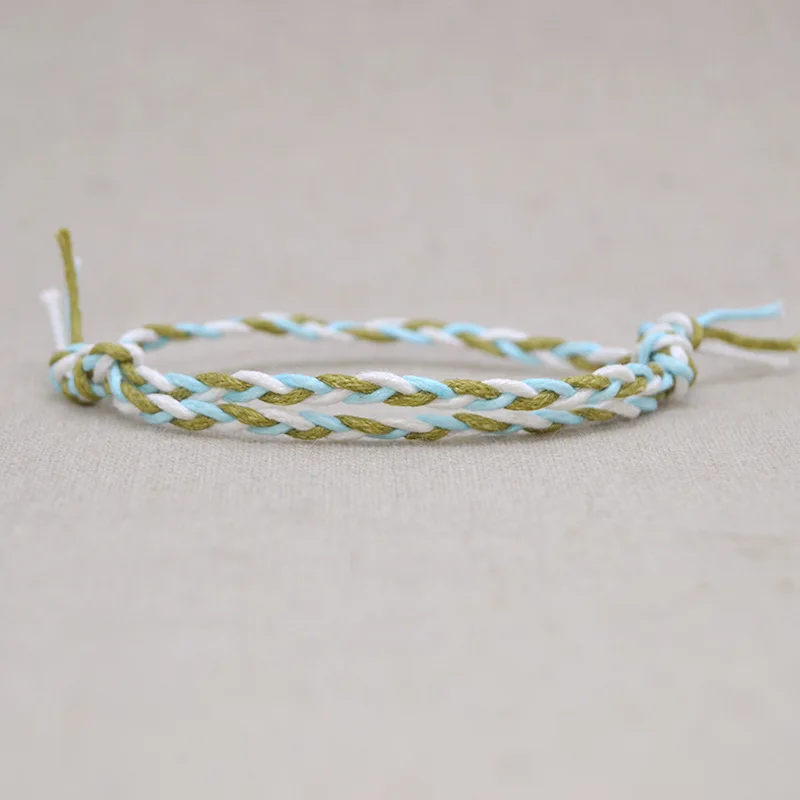 HI MAN 22 Styles New Design Ethnic Wind Cotton Rope Handmade Bracelet Women Fashion Simple Color Wrap Bracelet Friendship Gift