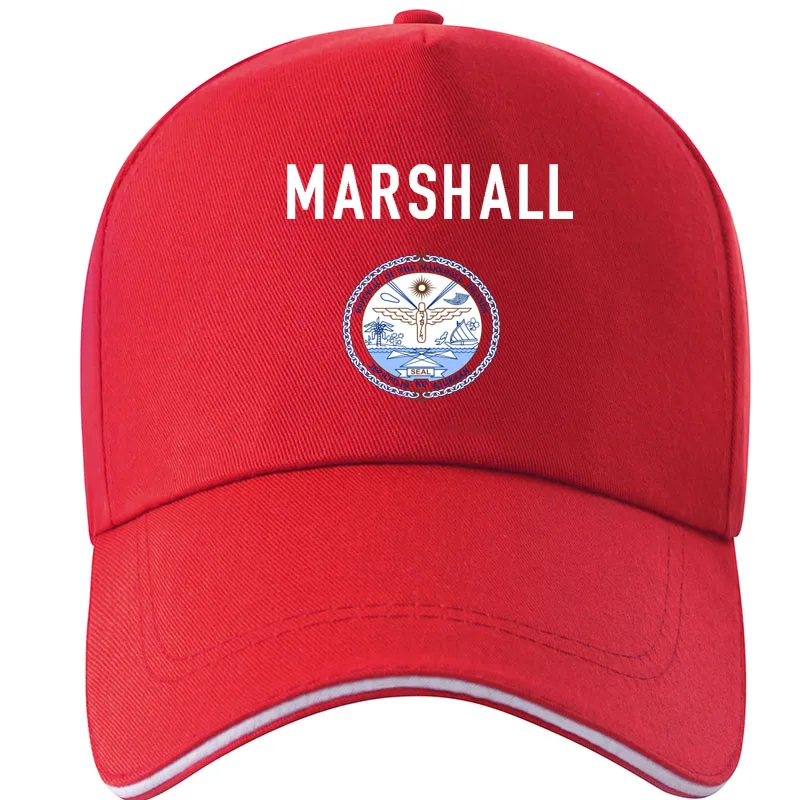 Marshall Islands diy free custom made name number mhl hat nation flag country respirant mh print photo logo baseball cap