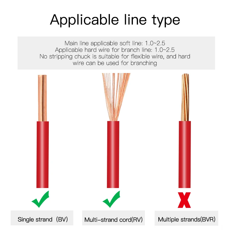 No stripping Quick Electrical Wire Connectors Snap Splice Lock Cable Terminals Crimp T-type plug line connector easy connect