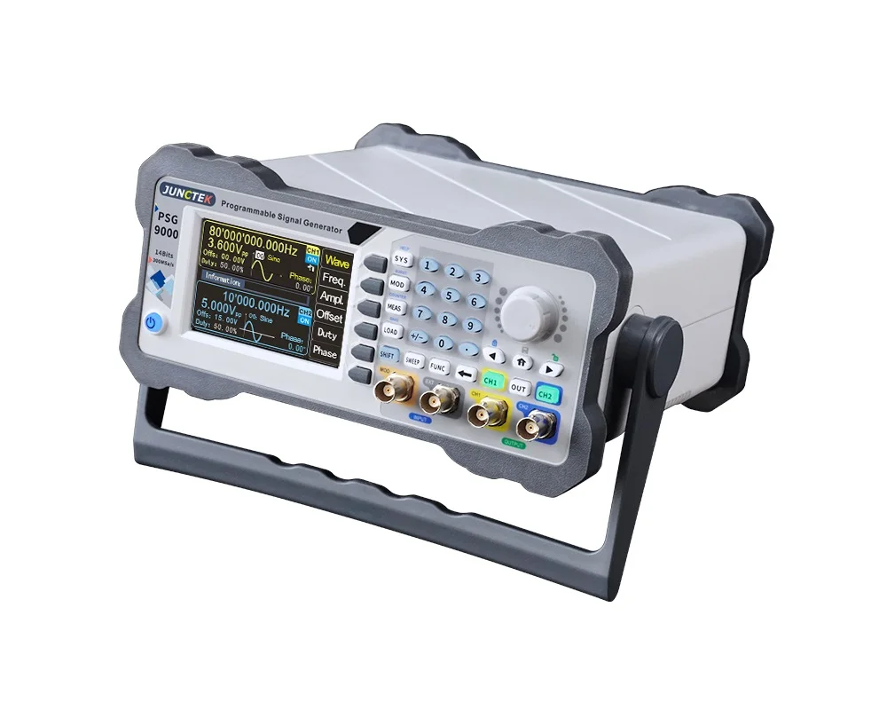 Imagem -03 - Junctek-dual-channel Programável Digital Control Waveform Arbitrária Medidor de Freqüência Função Dds Gerador de Sinal Psg9060 60m