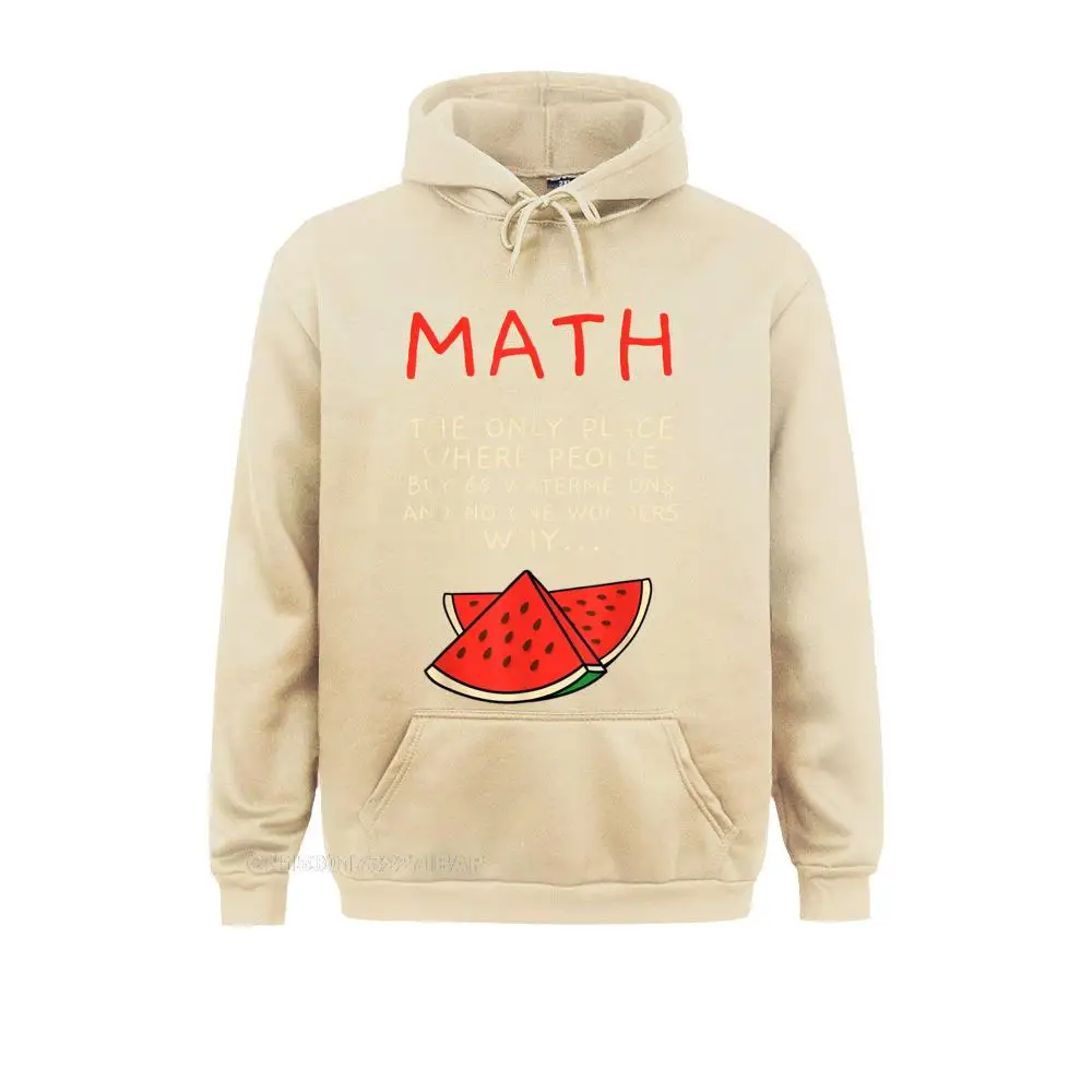 Math And Watermelons Mathematics Calculation Numbers Hoodie Sweatshirts Hoodies Long Sleeve Slim Fit Cosie Hoods Design Women