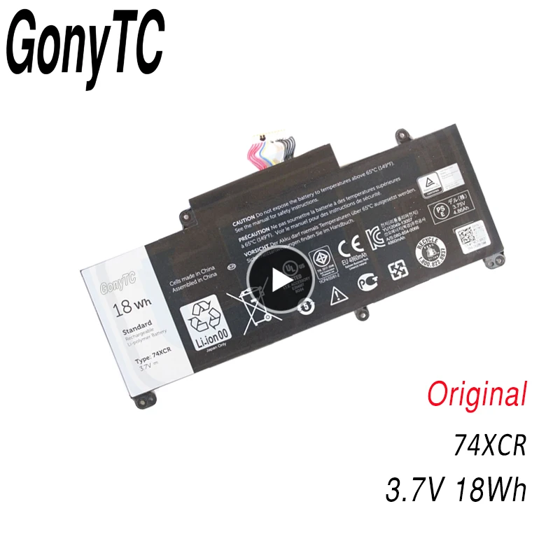 74XCR Новый аккумулятор для ноутбука Dell Venue 8 Pro 5830, планшет 3,7 В, 18 Втч 74XCR Новый аккумулятор для ноутбука Dell Venue 8 Pro 5830, планшет 3,7 В, 18 Втч