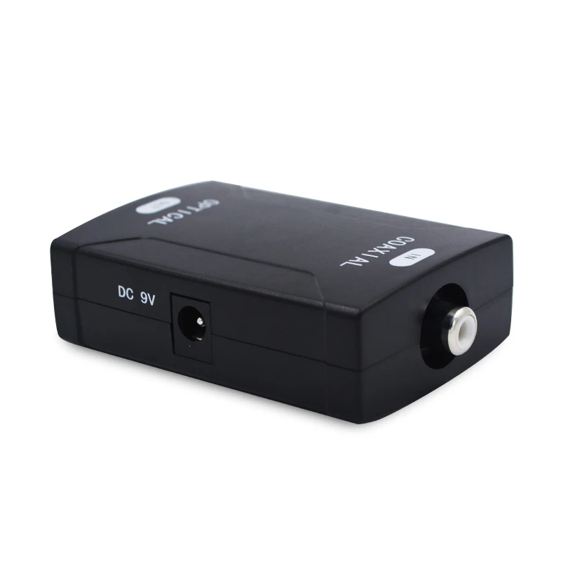 Digital Coax Coaxial RCA to Optical TOSlink SPDIF Digital Audio Converter Adapter