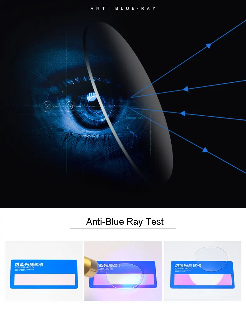 Neue Ankunft Retro Anti-Blue Ray Kunststoff Rahmen Gläser Vollrand Optische Brillen Männer und Frauen Stil Heißer Verkauf – Detail 3