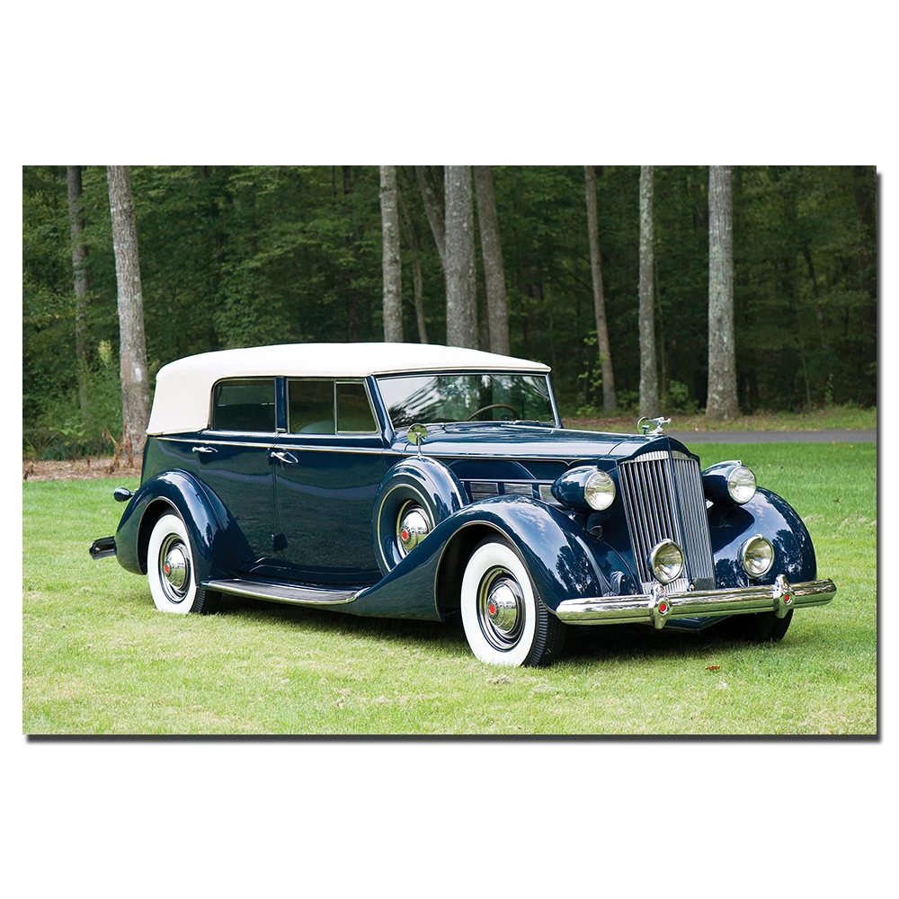 Packard Vintage Cars Poster Wall Art Vehicle Picture Canvas Prints Paintings for Living Room Decor