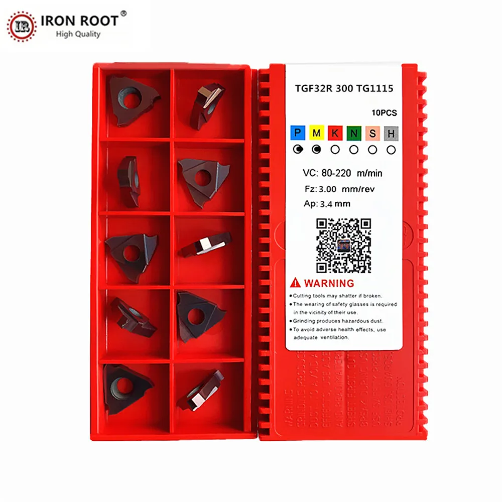 

TGF32R/L Series 285-300mm + TG1115 Carbide Grooving Inserts Set | For CNC Lathe Metal Cutting