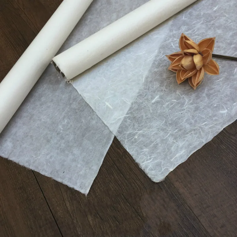 

Rice Paper 10sheets See-through Half Ripe Xuan Zhi Chinese Thin Calligraphy Painting Paper Mulberry Long Fiber Lantern Paper