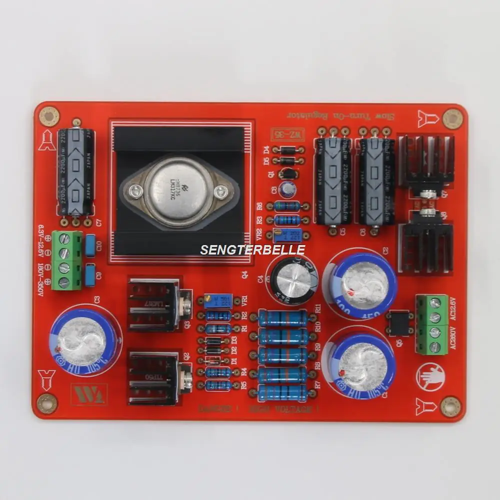 Assembled LM317K High Voltage Power Supply Board +DC150V-350V Adjustment For Tube Preamplifier Board