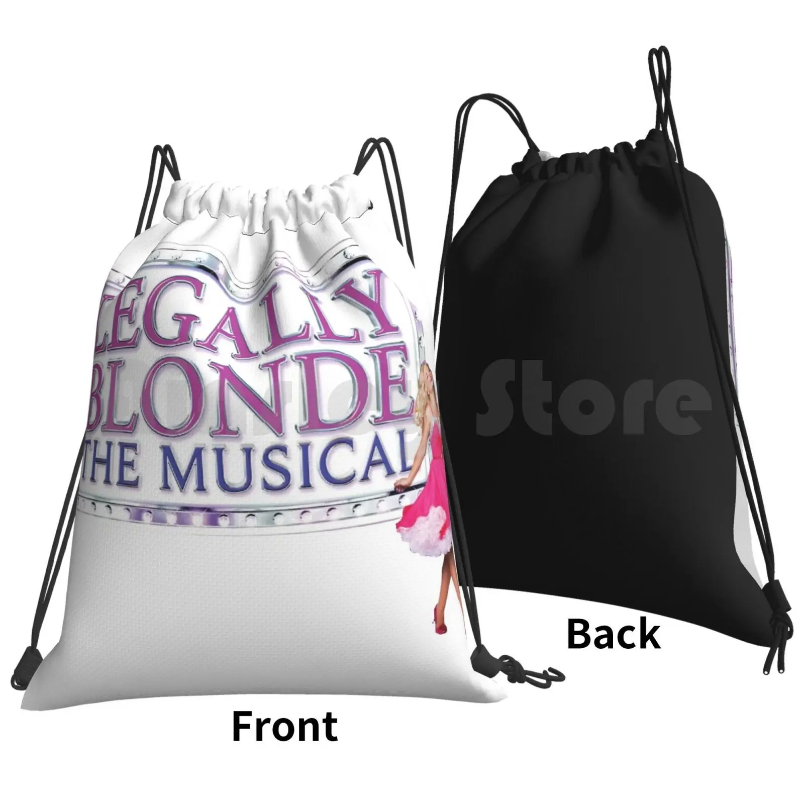 Legally Blonde Musical Backpack Drawstring Bag Riding Climbing Gym Bag Broadway Musical Musical Theatre Ocarter West End My