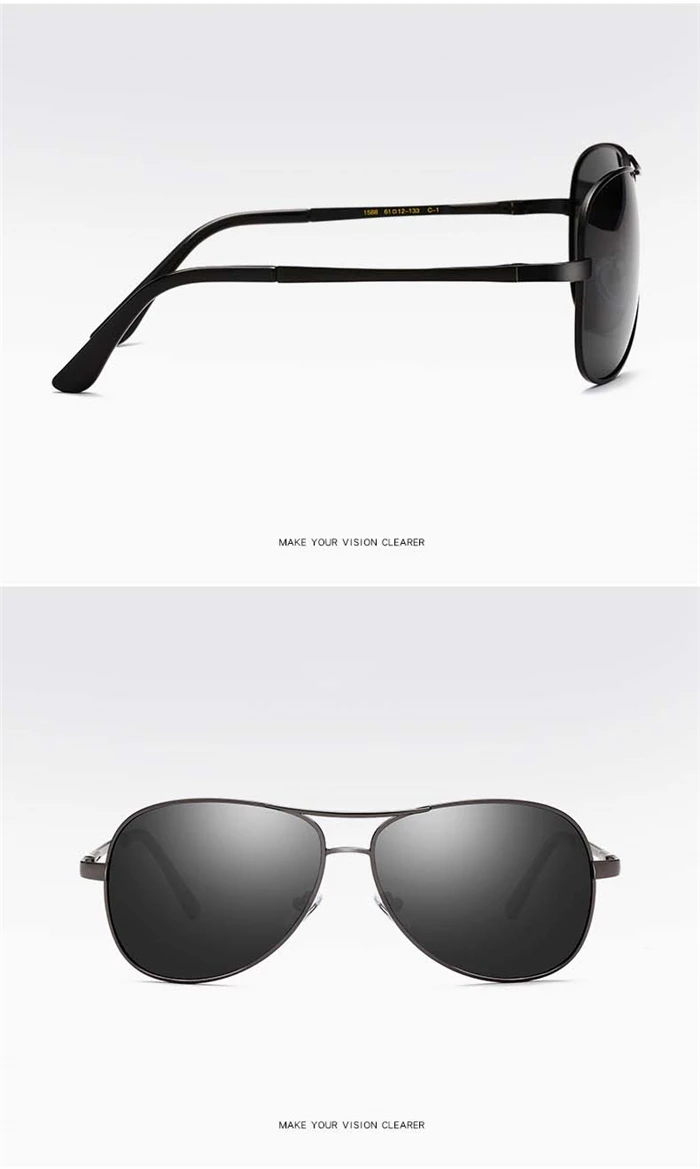 Ovale verschreibung pflicht ige Sonnenbrille Männer polarisierte Minus linse Luftfahrt Pilot Sonnenbrille männlich 0-206-0, 5-1, 5-1, 5 bis-0,5 – Detail 4
