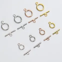 1 set 925 Sterling Silver Connection OT Clasp Hook 6mm 8mm Manual Necklace Bracelet Silver Clasps Buckle DIY Jewelry Findings