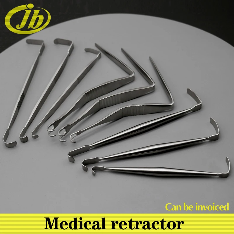 Medical retractor stainless steel double-end round handles two claw cosmetic plastic surgery the nasal retractor