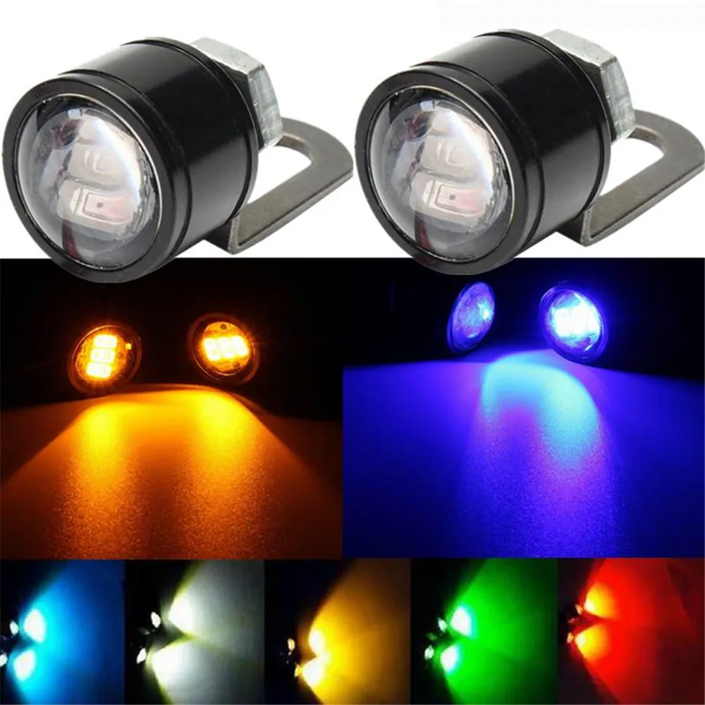 2 Pcs 12V 5W Eagle Eye LED Flashing Light Reverse Backup Light DRL Daytime Running Light Signal Bulb Fog Lamp For Motorcycle Car